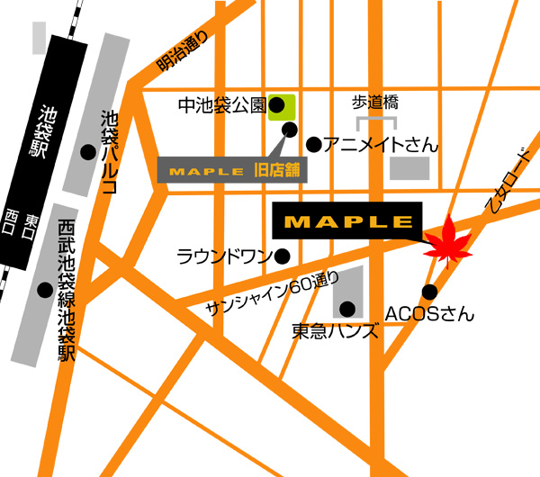 MAPLE池袋地図