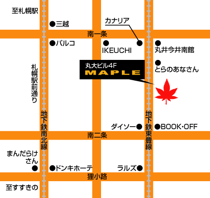 札幌店・地図